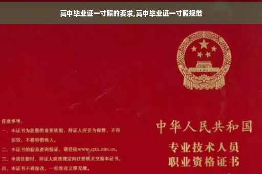 高中毕业证一寸照的要求,高中毕业证一寸照规范