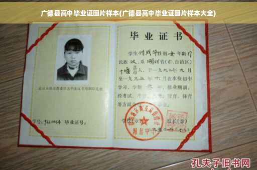 广德县高中毕业证图片样本(广德县高中毕业证图片样本大全)
