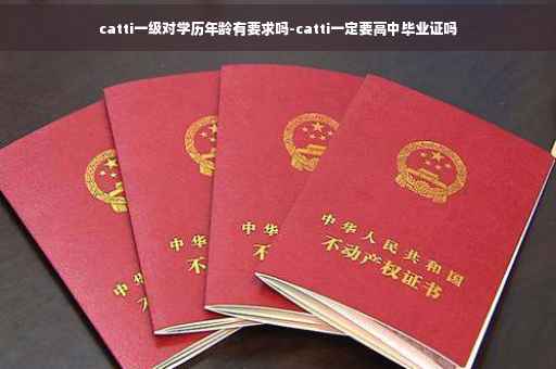 catti一级对学历年龄有要求吗-catti一定要高中毕业证吗