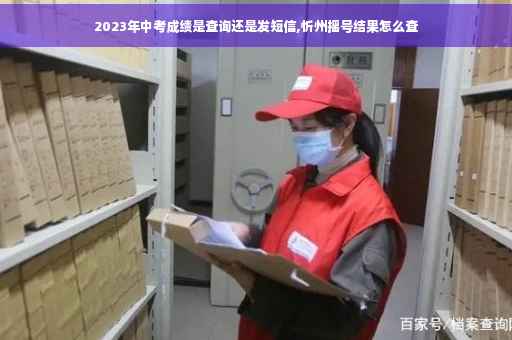 2023年中考成绩是查询还是发短信,忻州摇号结果怎么查