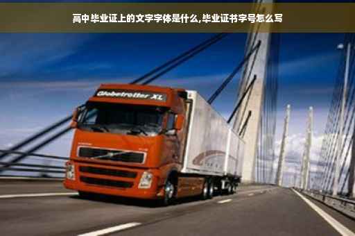 高中毕业证上的文字字体是什么,毕业证书字号怎么写
