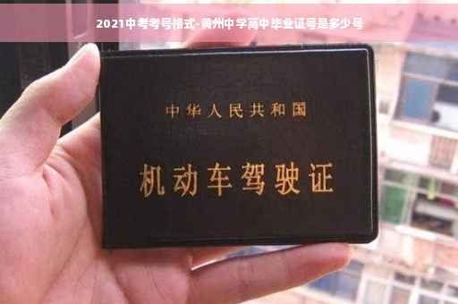 2021中考考号格式-黄州中学高中毕业证号是多少号