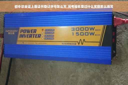 初中毕业证上面证书登记字号怎么写,高考报名受过什么奖励怎么填写