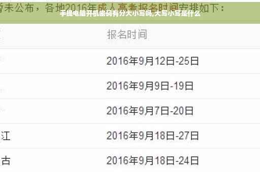 手提电脑开机密码有分大小写吗,大写小写是什么