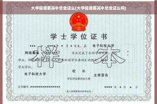 大学报道要高中毕业证么(大学报道要高中毕业证么吗)