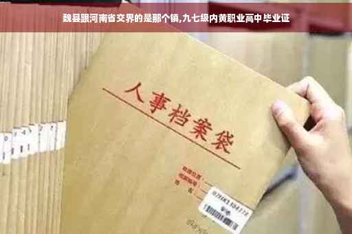 魏县跟河南省交界的是那个镇,九七级内黄职业高中毕业证