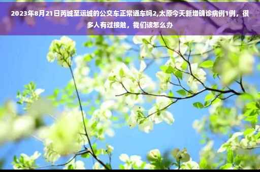 2023年8月21日芮城至运城的公交车正常通车吗2,太原今天新增确诊病例1例，很多人有过接触，我们该怎么办