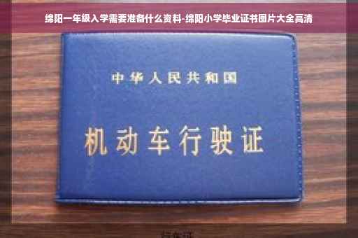 绵阳一年级入学需要准备什么资料-绵阳小学毕业证书图片大全高清