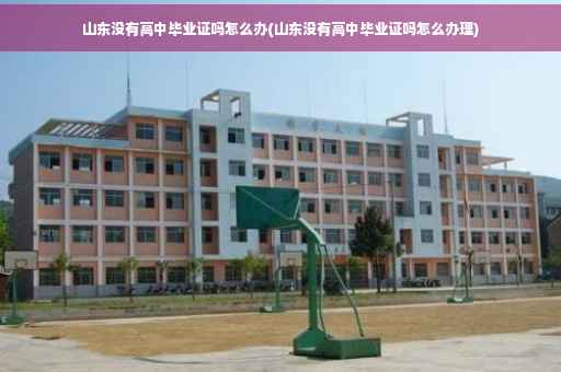 山东没有高中毕业证吗怎么办(山东没有高中毕业证吗怎么办理)