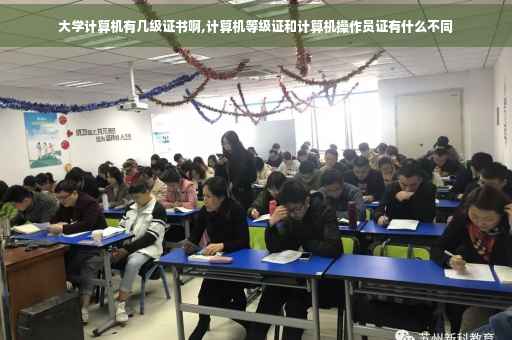 大学计算机有几级证书啊,计算机等级证和计算机操作员证有什么不同
