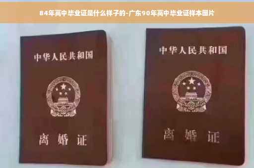 84年高中毕业证是什么样子的-广东90年高中毕业证样本图片