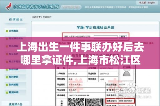 上海出生一件事联办好后去哪里拿证件,上海市松江区劳动能力鉴定需要填写什么
