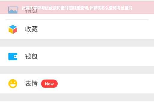 计算机等级考试成绩和证书在那里查询,计算机怎么查询考试证书