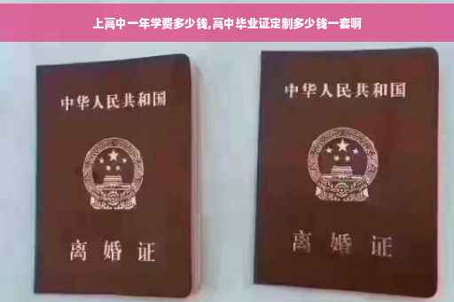 上高中一年学费多少钱,高中毕业证定制多少钱一套啊