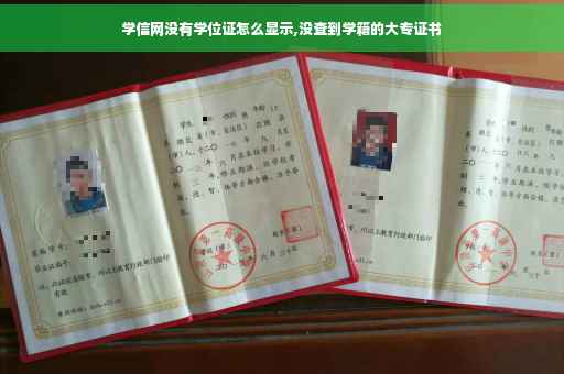 学信网没有学位证怎么显示,没查到学籍的大专证书