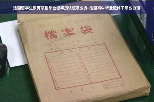 法国留学生没有拿到毕业证学历认证怎么办-法国高中毕业证掉了怎么办理