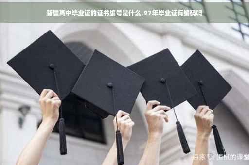 新疆高中毕业证的证书编号是什么,97年毕业证有编码吗