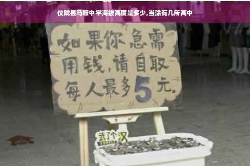 仪陇县马鞍中学海拔高度是多少,当涂有几所高中