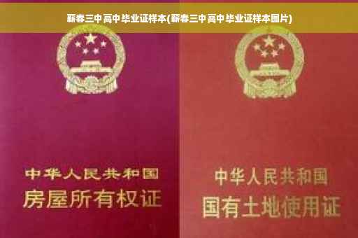 蕲春三中高中毕业证样本(蕲春三中高中毕业证样本图片)