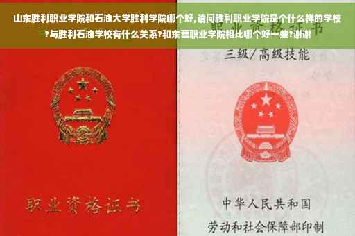 山东胜利职业学院和石油大学胜利学院哪个好,请问胜利职业学院是个什么样的学校?与胜利石油学校有什么关系?和东营职业学院相比哪个好一些?谢谢