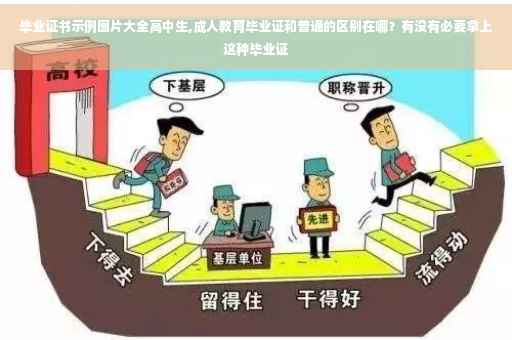 毕业证书示例图片大全高中生,成人教育毕业证和普通的区别在哪？有没有必要拿上这种毕业证
