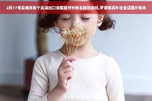 2月17号后南充各个高速出口会解除对外地车牌劝返吗,罗渡镇高中毕业证图片样本
