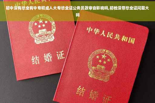 初中没有毕业有中专和成人大专毕业证公务员政审会影响吗,初检没带毕业证问题大吗