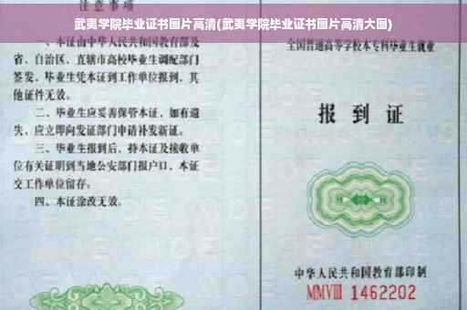 武夷学院毕业证书图片高清(武夷学院毕业证书图片高清大图)