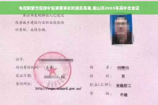 电视剧繁华似锦中饰演董事长的演员是谁,密山市2005年高中毕业证