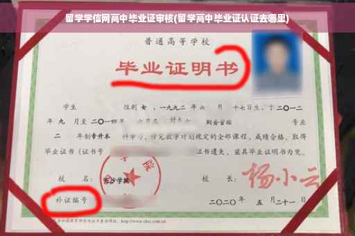 留学学信网高中毕业证审核(留学高中毕业证认证去哪里)