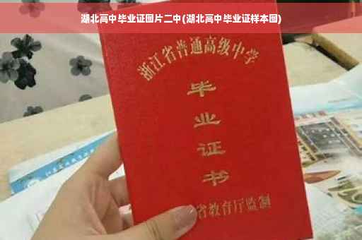 湖北高中毕业证图片二中(湖北高中毕业证样本图)