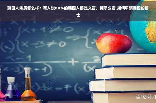 韩国人素质怎么样？有人说80%的韩国人都是文盲，你怎么看,如何申请韩国的博士