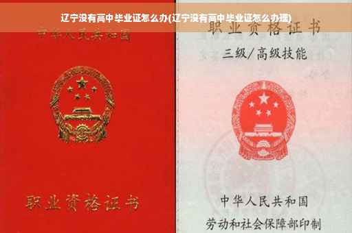 辽宁没有高中毕业证怎么办(辽宁没有高中毕业证怎么办理)