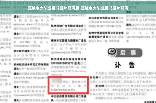 宣城电大毕业证书图片高清版,宣城电大毕业证书图片高清