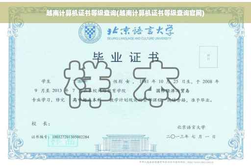 越南计算机证书等级查询(越南计算机证书等级查询官网)