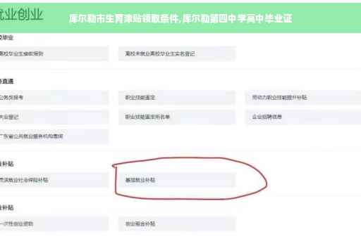 库尔勒市生育津贴领取条件,库尔勒第四中学高中毕业证