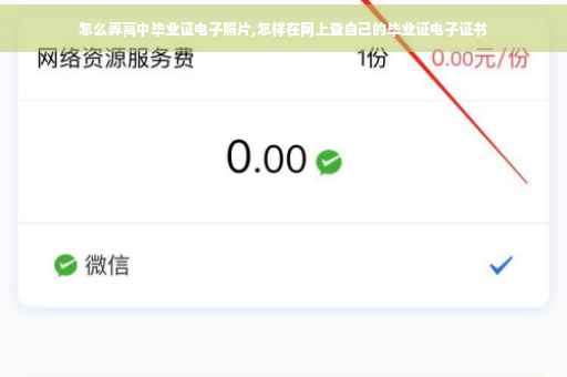 怎么弄高中毕业证电子照片,怎样在网上查自己的毕业证电子证书