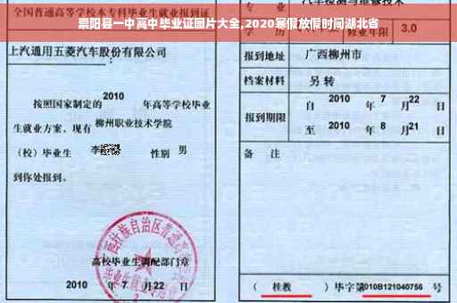 崇阳县一中高中毕业证图片大全,2020寒假放假时间湖北省
