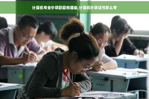 计算机专业中级职称有哪些,计算机中级证书怎么考