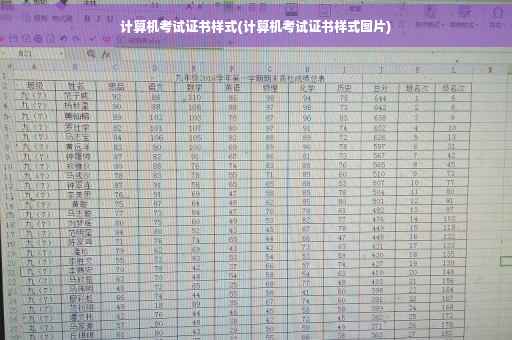 计算机考试证书样式(计算机考试证书样式图片)