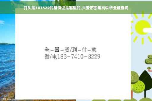 开头是341522的身份证是哪里的,六安市徐集高中毕业证查询
