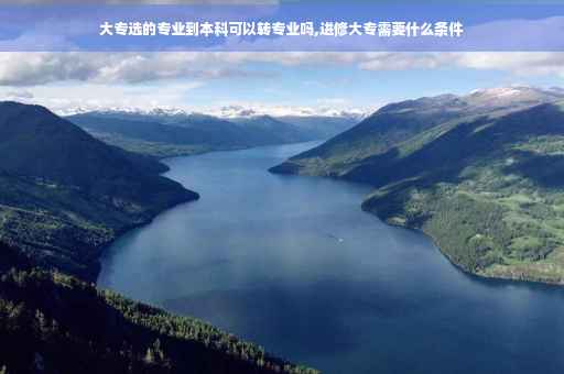 大专选的专业到本科可以转专业吗,进修大专需要什么条件