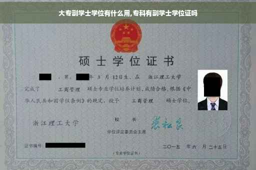 大专副学士学位有什么用,专科有副学士学位证吗