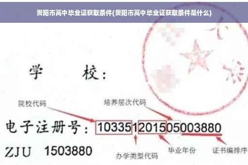 贵阳市高中毕业证获取条件(贵阳市高中毕业证获取条件是什么)
