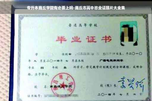 专升本商丘学院有必要上吗-商丘市高中毕业证图片大全集