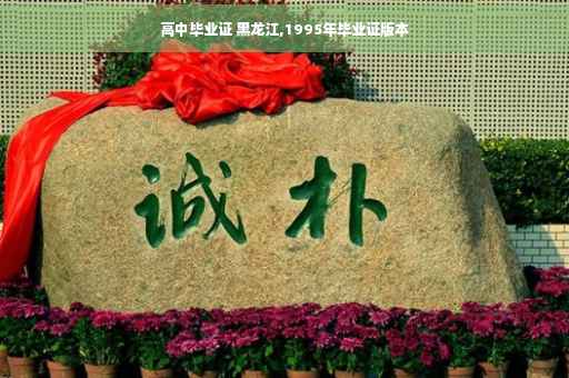 高中毕业证 黑龙江,1995年毕业证版本