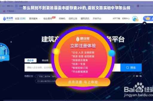 怎么就找不到夏邑县卖丰德存麦20的,夏邑文昌实验中学怎么样