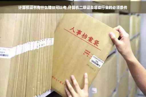 计算机证书有什么建议可以考,计算机二级证是哪些行业的必须条件