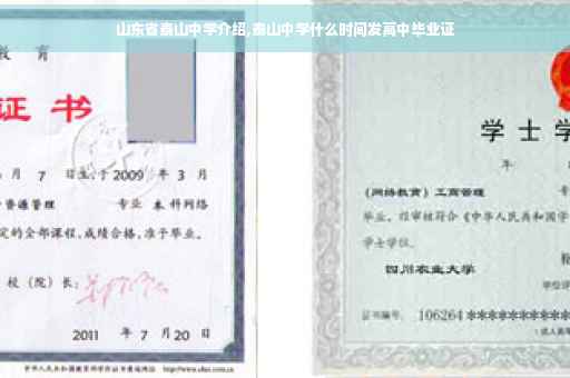 山东省泰山中学介绍,泰山中学什么时间发高中毕业证