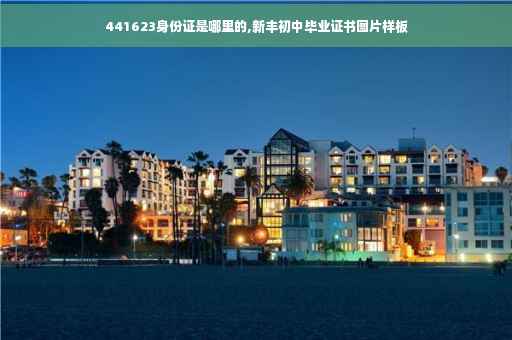 441623身份证是哪里的,新丰初中毕业证书图片样板
